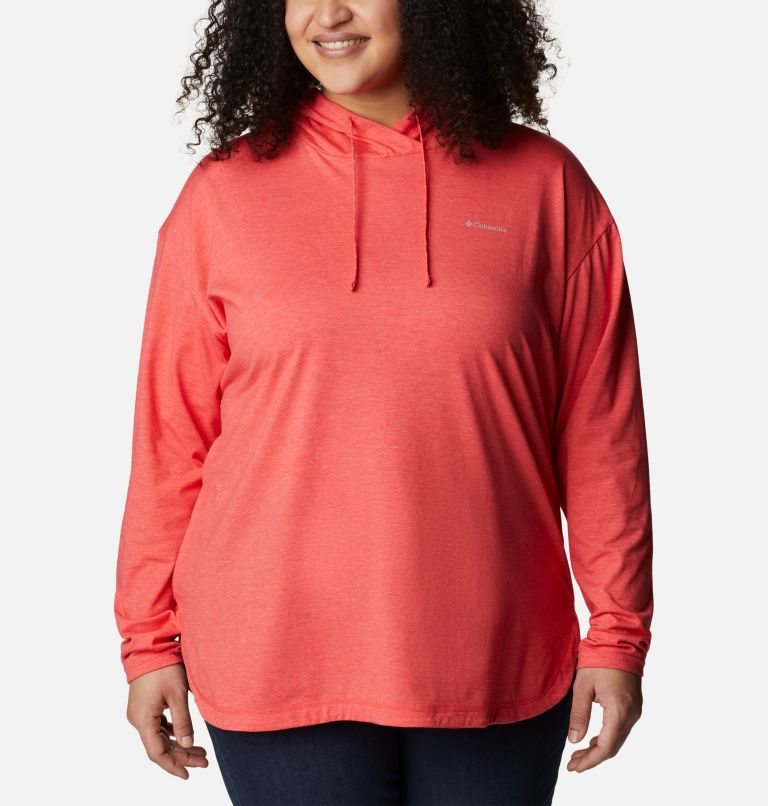 Hanorac Cu Gluga Columbia Sun Trek Pullover Dama Rosii | Plus Size VJ0AQ9178